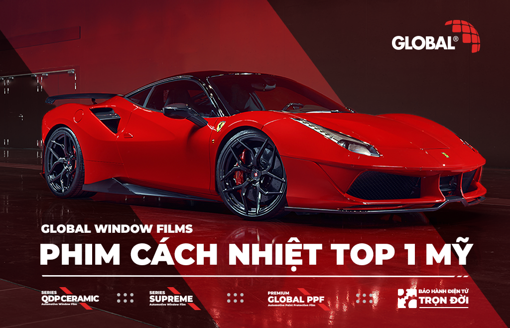 Phim cách nhiệt GLOBAL cũng là Top 9 dòng phim cách nhiệt nên dán cho xe hiện tại